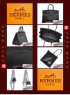 HERMES SO-BLACK BIRKIN 35 (Pre-owned) - Black, Box calf leather, Black hardware